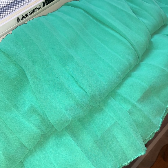 ASOS Green Pleated Midi Skirt - Picture 8 of 8